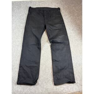 Levis 569 Jeans Mens 30x30 Black Denim Straight Leg Loose Fit Skater Y2K Work